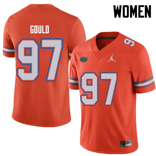 Jordan Brand Women #97 Jon Gould Florida Gators College Football Jerseys Sale-Orange